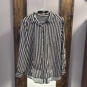 Black and White Striped Shirt